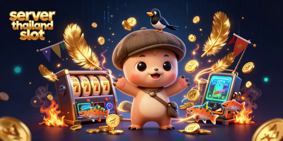 Engage with exciting spins at server thailand slot, featuring vibrant characters and lively casino elements.